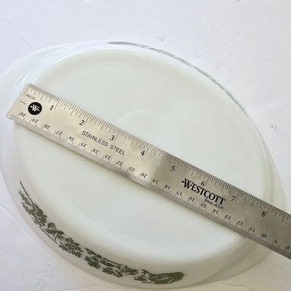Glasbake milk glass